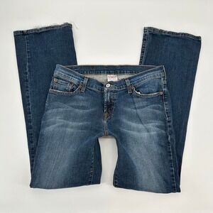 2008 Lucky brand low rise bootcut flare jeans in navy blue size 29"‎
